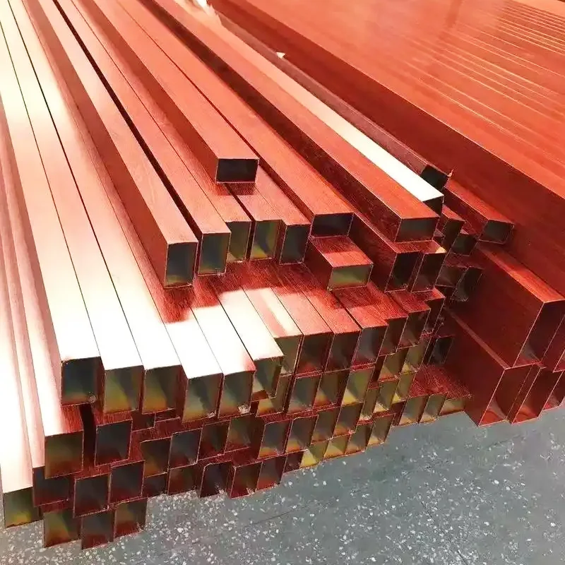 7075 Alüminium Kvadrat Boru